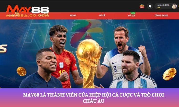 Giao diện trang chủ nhà cái May88