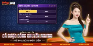 Cá cược bóng chuyền May88 với bảng kèo của một trận bóng chuyền quốc tế