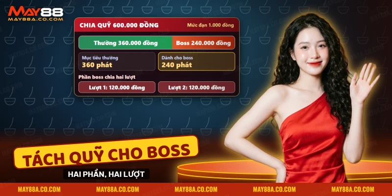 Quỹ buổi săn khủng long chia thành phần cho mục tiêu thường và phần dành riêng cho boss
