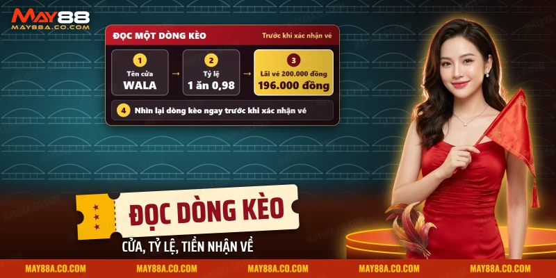 Các bước đọc một dòng kèo Meron Wala trước khi xác nhận vé đá gà
