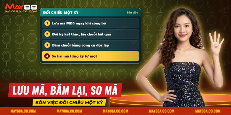 Bốn bước đối chiếu mã MD5 của một kỳ lô đề siêu tốc